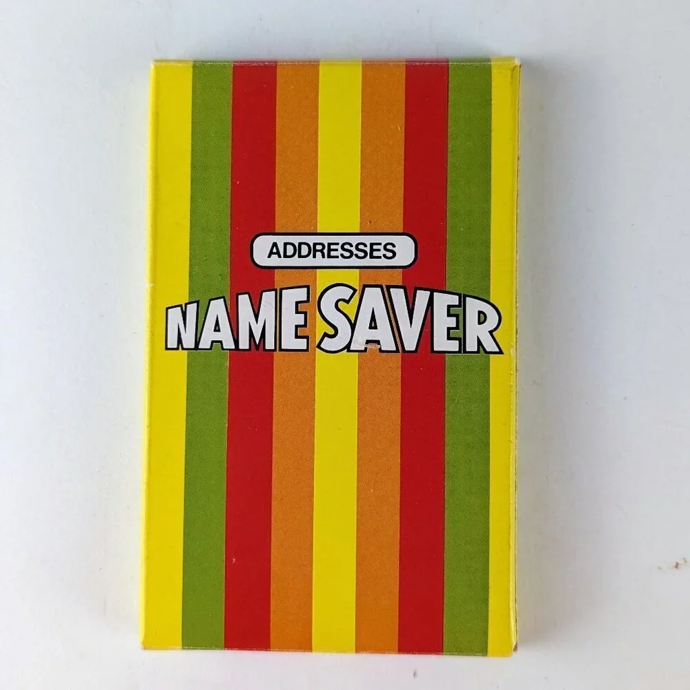Vintage 80s Name Saver Address Book